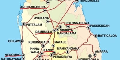 Էլլա քարտեզի Շրի լանկայում