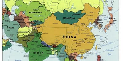 Շրի-Լանկա քարտեզ Ասիայում